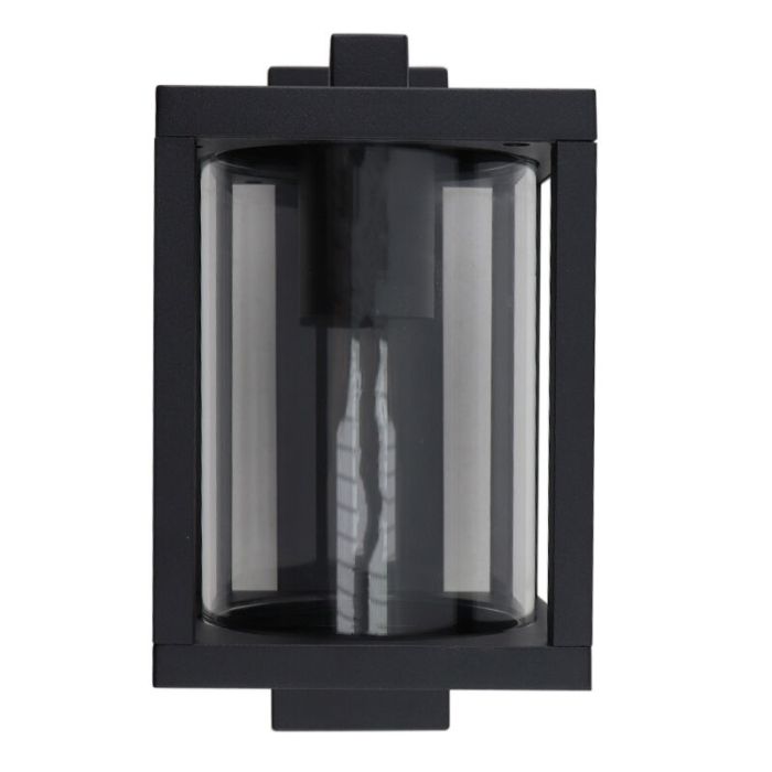 Applique extérieur avec détecteur de mouvement noire moderne, Amalie, IP54