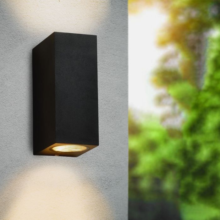 Luminaire extérieur noire moderne, Corella, IP44