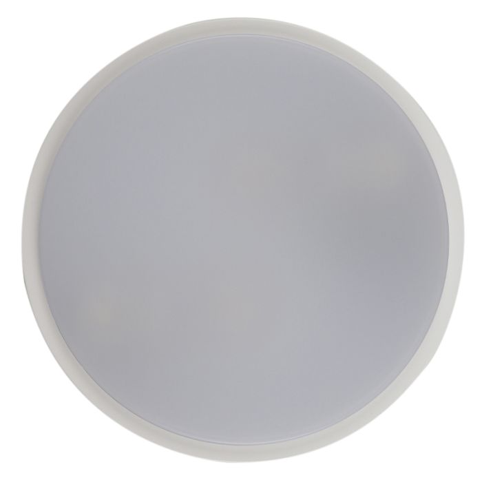 Plafonnier extérieur avec détecteur de mouvement blanc en plastique, James, IP54