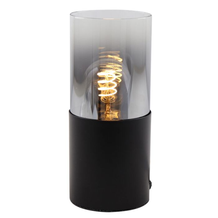 Lampe de table noire moderne, Huy, avec interrupteur