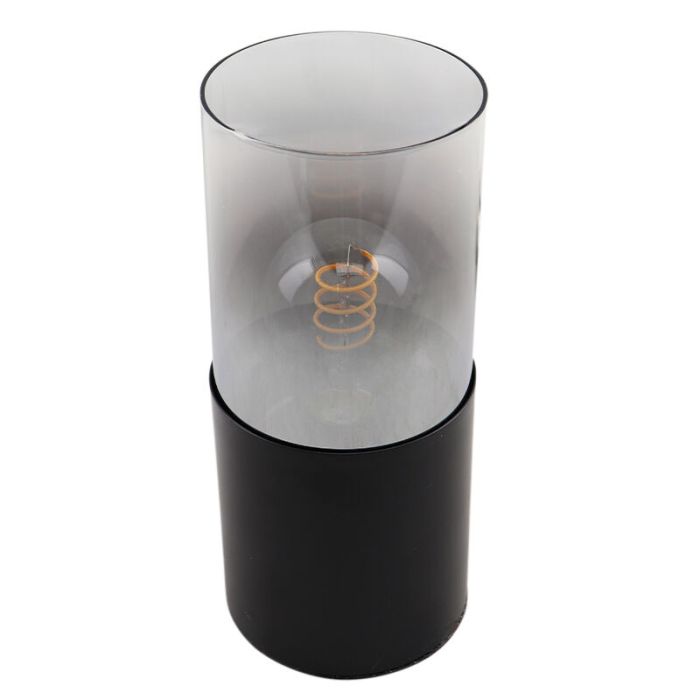 Lampe de table noire moderne, Huy, avec interrupteur