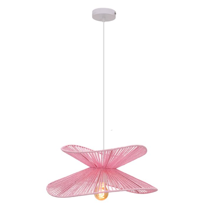 Suspension en papier rose, Rosalie