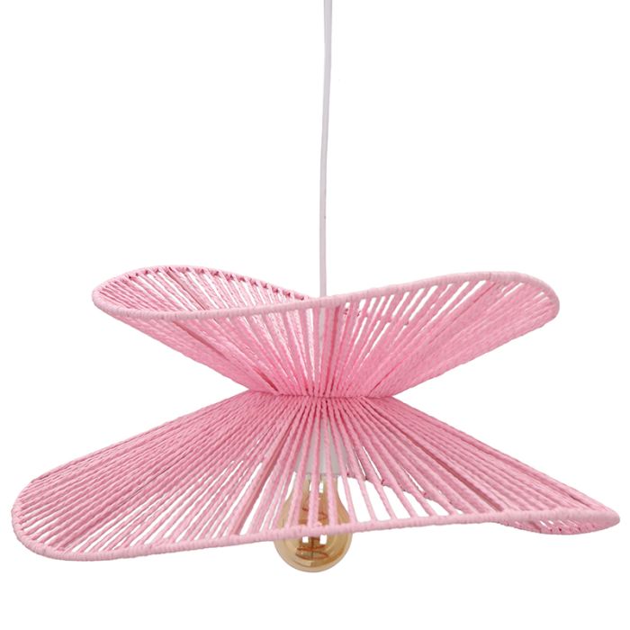 Suspension en papier rose, Rosalie