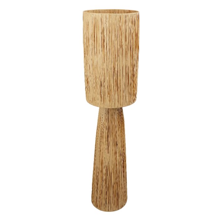 Lampadaire en papier marron, Daisy, avec interrupteur