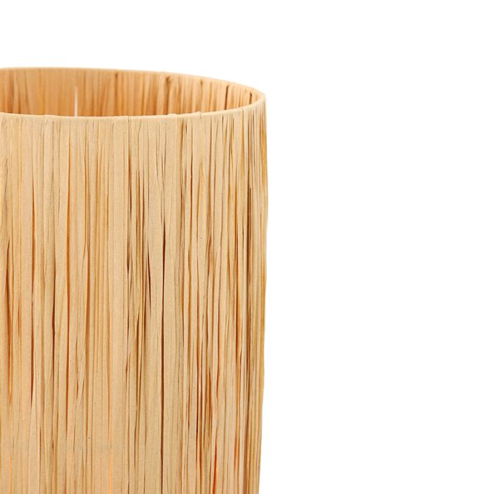 Lampadaire en papier marron, Daisy, avec interrupteur