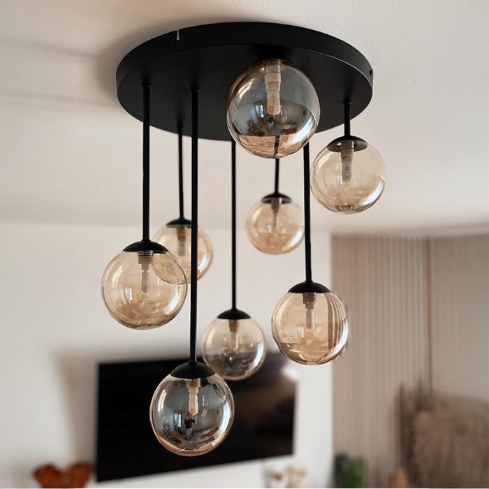 Plafonnier ambre design, Stacy
