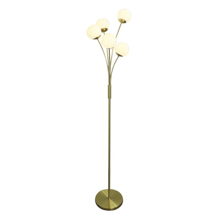 Lampadaire laiton design, Stacy, avec interrupteur