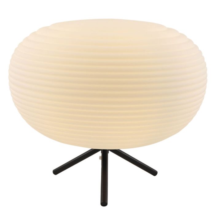 Lampe de table blanche moderne, Davide, avec interrupteur