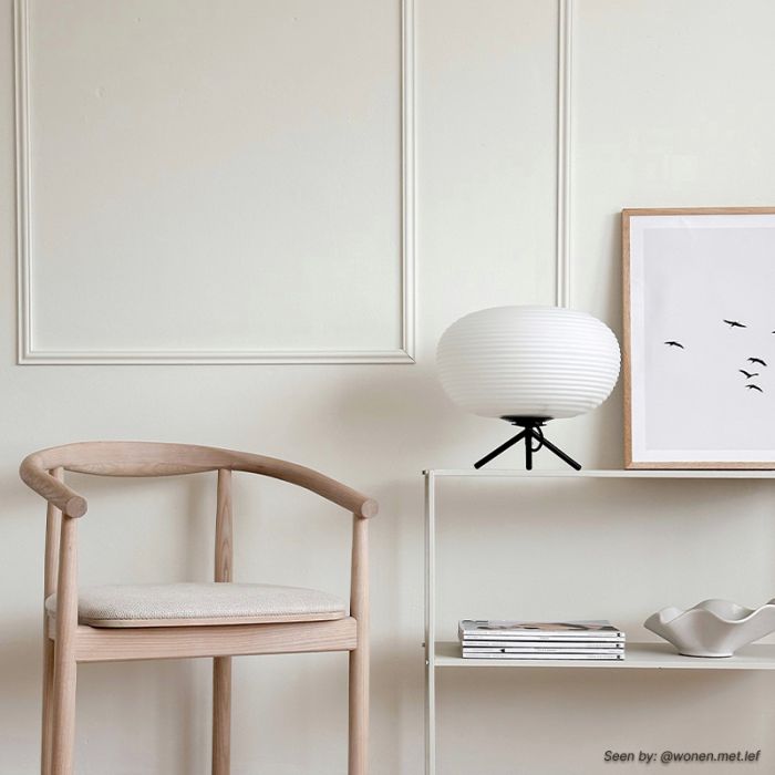 Lampe de table blanche moderne, Davide, avec interrupteur
