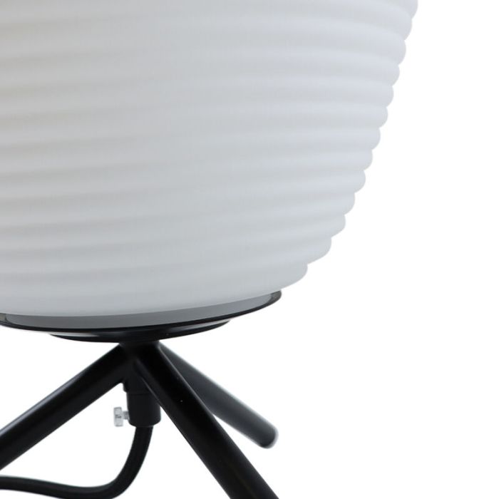 Lampe de table blanche moderne, Davide, avec interrupteur