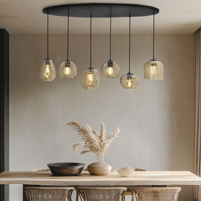 Suspension ambre moderne, Caia