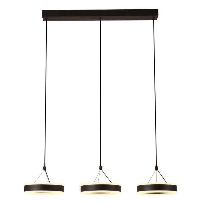 Suspension noire design, Lava, 55W, 3000K LED, gradable en 3 étapes