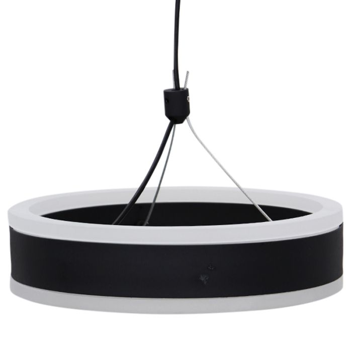 Suspension noire design, Lava, 55W, 3000K LED, gradable en 3 étapes