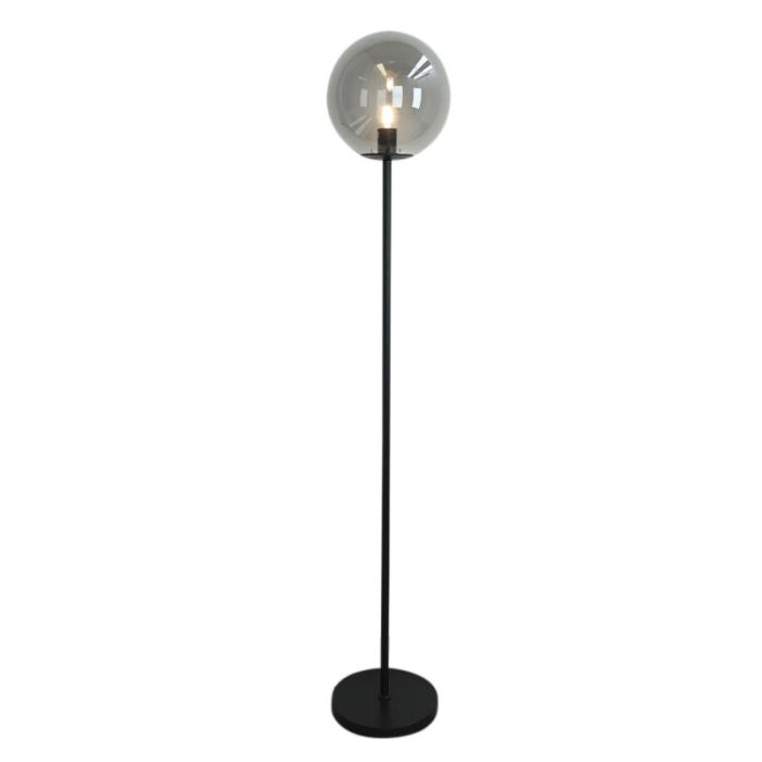 Lampadaire gris design, Dolf, avec interrupteur
