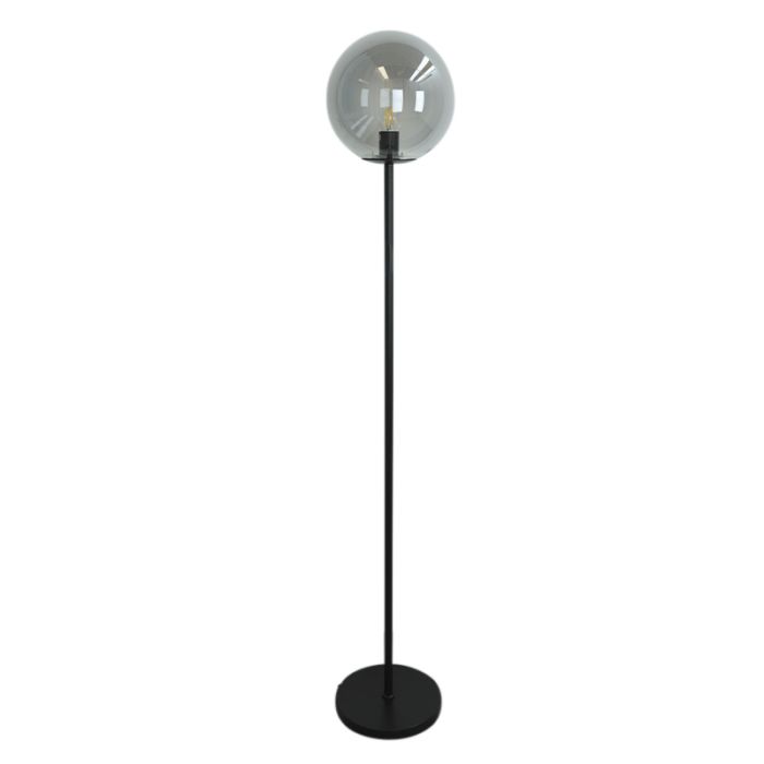 Lampadaire gris design, Dolf, avec interrupteur