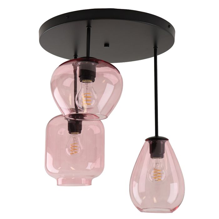 Plafonnier rose moderne, Caia