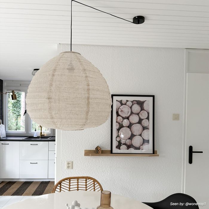 Suspension beige rustique, Leila