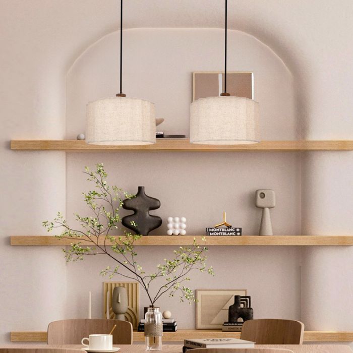 Suspension beige rustique, Loulou