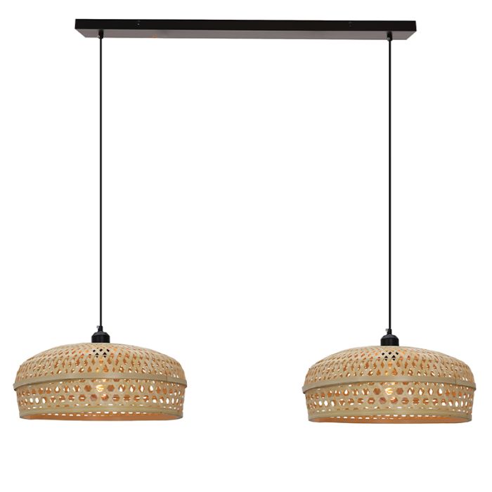 Suspension en bambou marronne, Jennifer