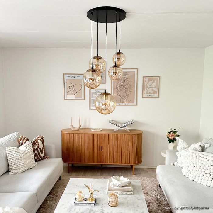 Suspension ambre design, Dolf