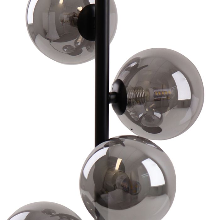 Lampe de table grise design, Remo, avec interrupteur