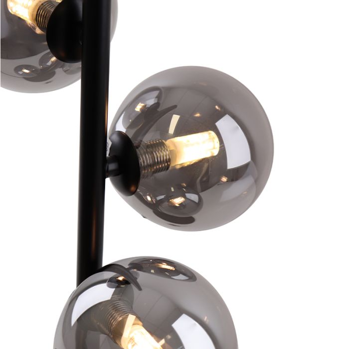 Lampe de table grise design, Remo, avec interrupteur