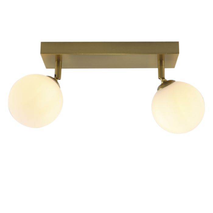 Plafonnier salle de bain blanc moderne, Amer, IP44