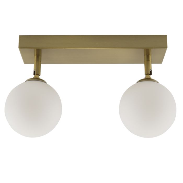 Plafonnier salle de bain blanc moderne, Amer, IP44
