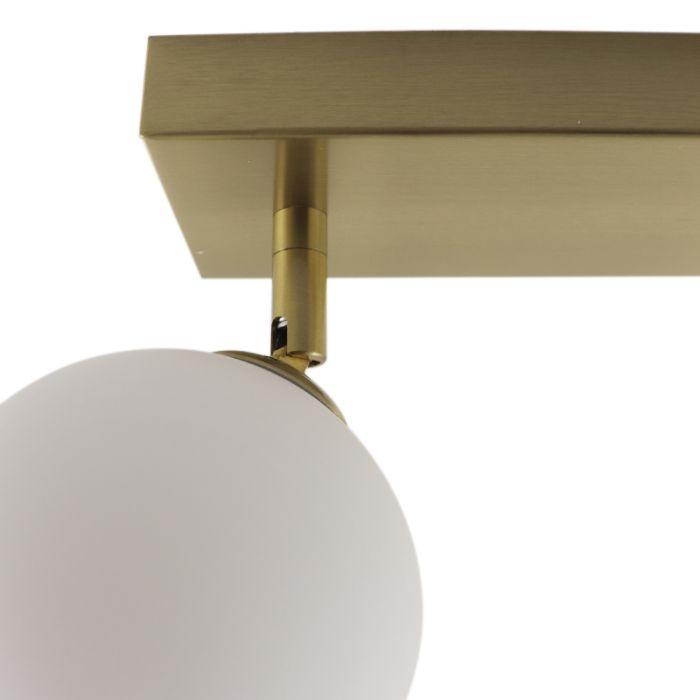 Plafonnier salle de bain blanc moderne, Amer, IP44