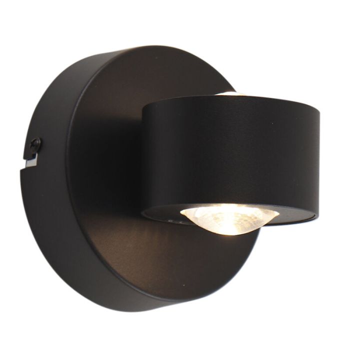 Applique up and down noire moderne, Izzet, 6W, 3000K LED