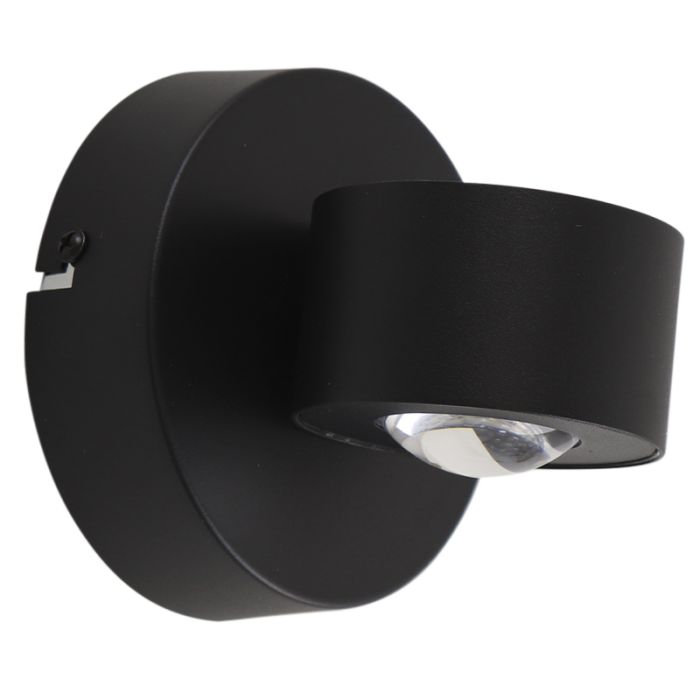 Applique up and down noire moderne, Izzet, 6W, 3000K LED