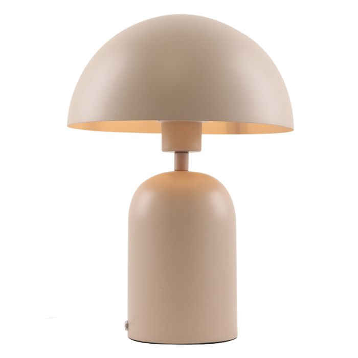 Lampe de table rose moderne, Isha, avec interrupteur