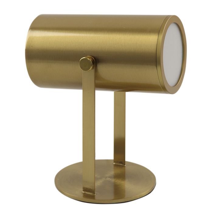 Lampe de table rechargeable laiton moderne, Elko, 2W, 3000K LED, avec interrupteur