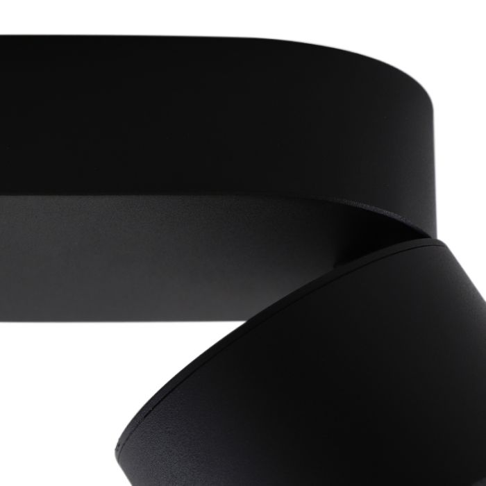 Spot plafond noir moderne, Thomas