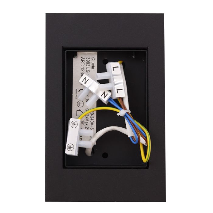 Applique murale noire moderne, Perry