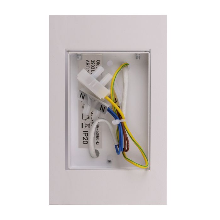 Applique murale blanche moderne, Perry