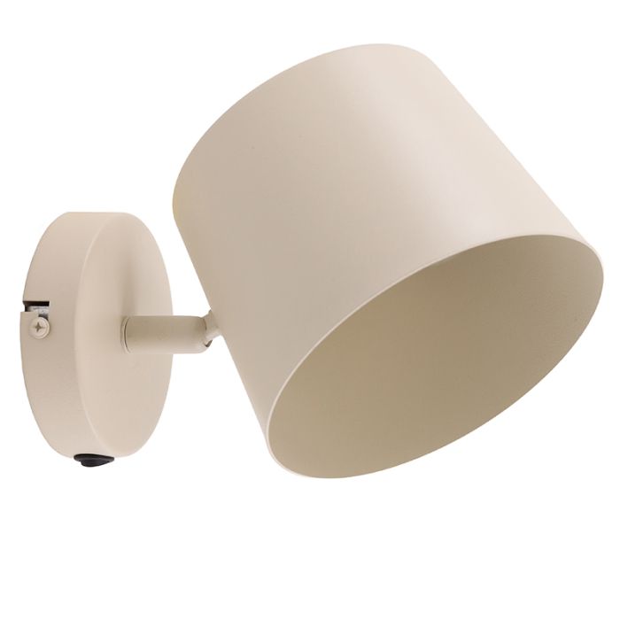 Spot mural beige moderne, Rinke, avec interrupteur