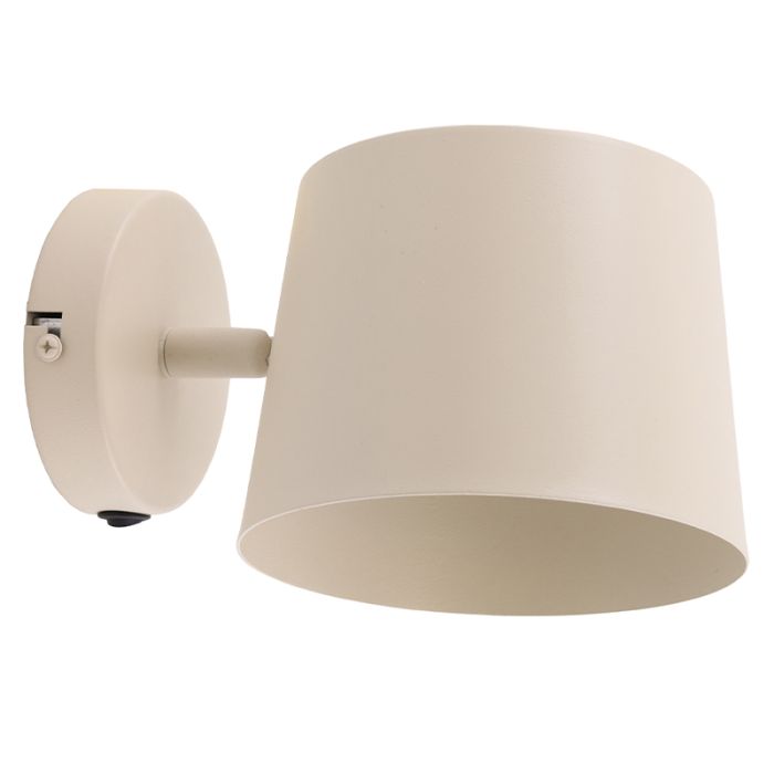Spot mural beige moderne, Rinke, avec interrupteur