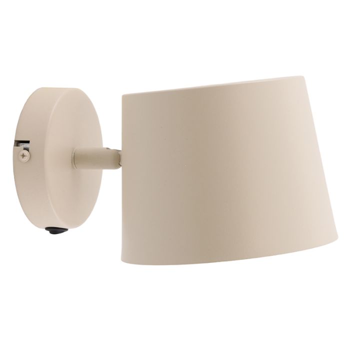 Spot mural beige moderne, Rinke, avec interrupteur