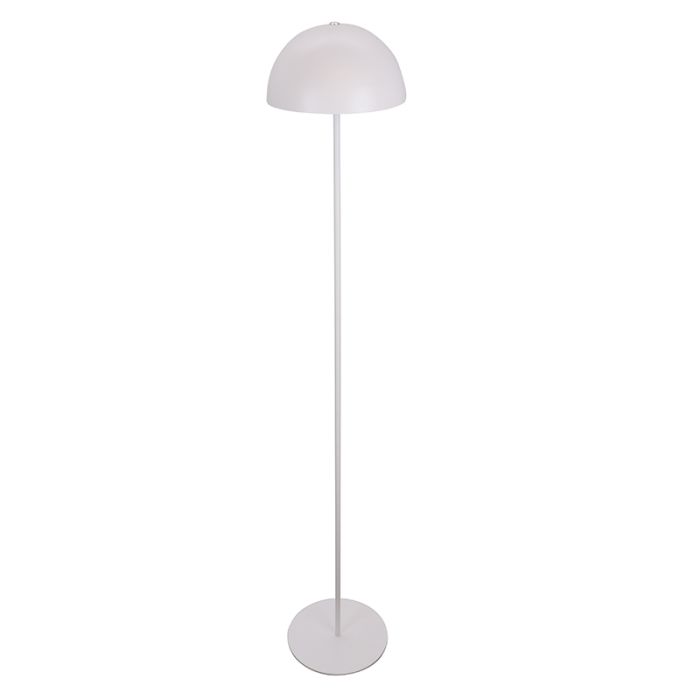 Lampadaire blanc rétro, Douwe, 4W, dim to warm LED, avec variateur tactile