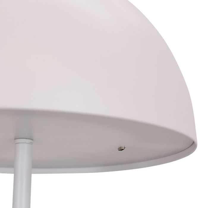 Lampadaire blanc rétro, Douwe, 4W, dim to warm LED, avec variateur tactile