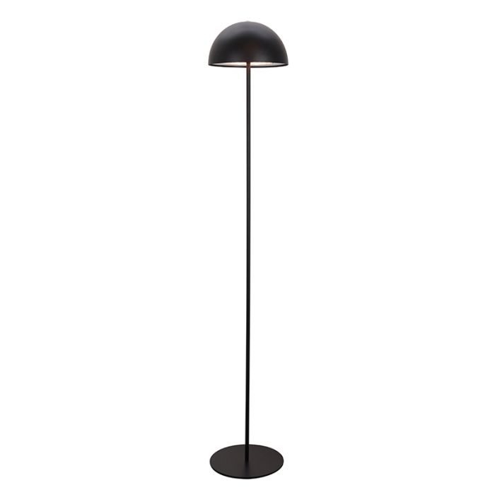 Lampadaire noir rétro, Douwe, 4W, dim to warm LED, avec variateur tactile