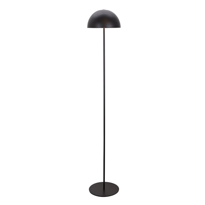 Lampadaire noir rétro, Douwe, 4W, dim to warm LED, avec variateur tactile