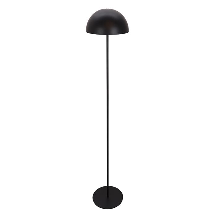Lampadaire noir rétro, Douwe, 4W, dim to warm LED, avec variateur tactile