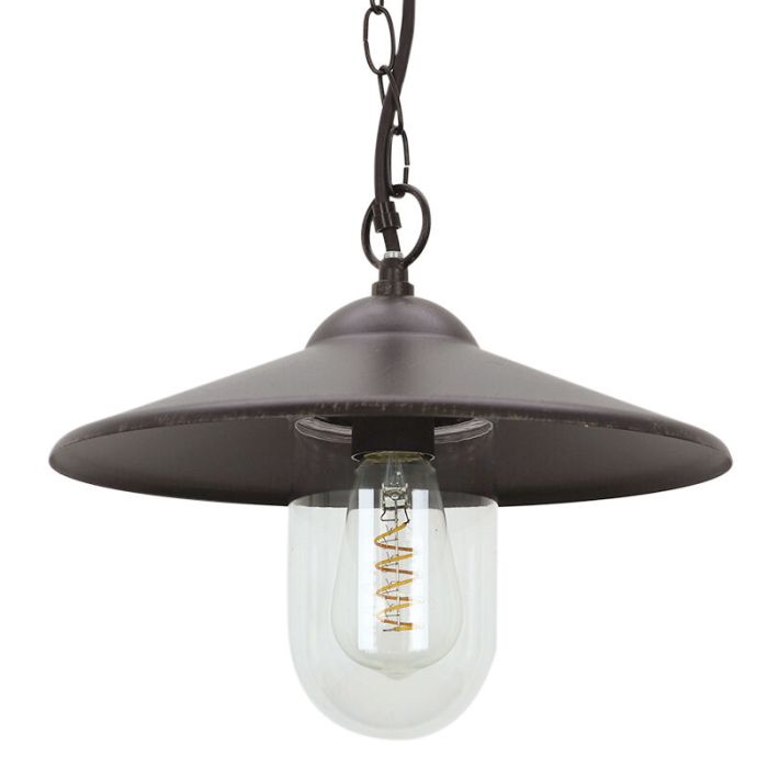 Luminaire extérieur couleur rouille classique, Maxx, IP44
