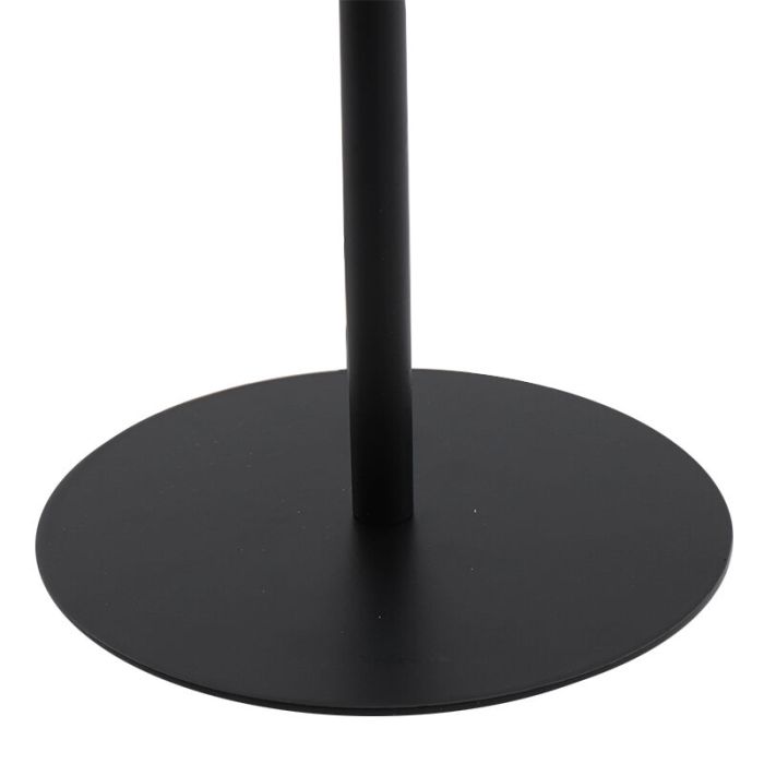 Lampe de table sans abat-jour noire en métal, Eileen, avec interrupteur