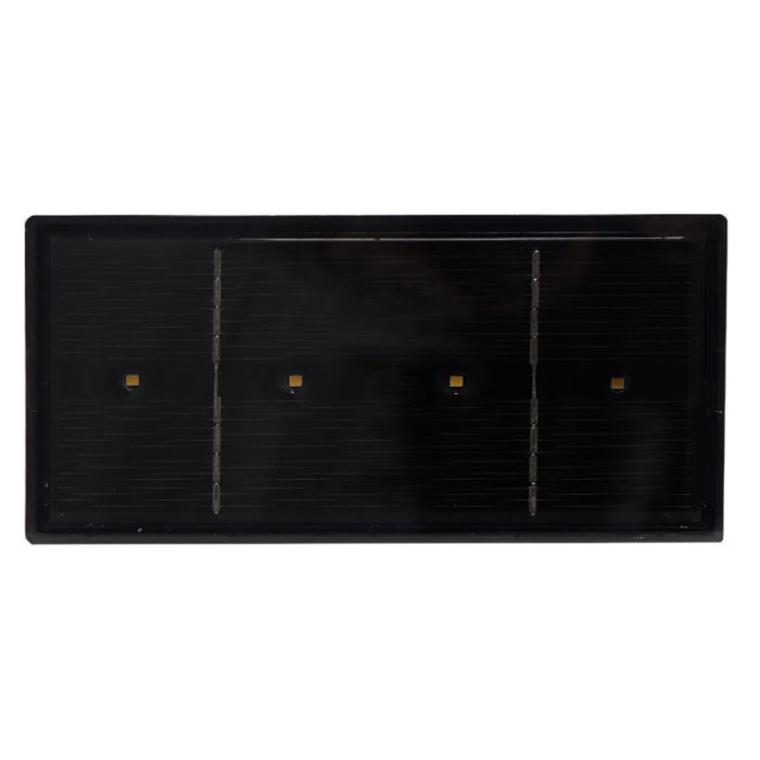 Applique solaire extérieur noire en plastique, Sunaina, 1W, 3000K LED, IP65