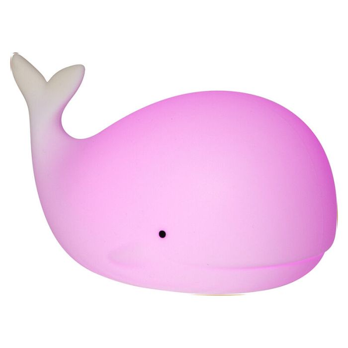 Veilleuse pour enfants blanche en plastique, Whale, 0,5W, RGBW LED