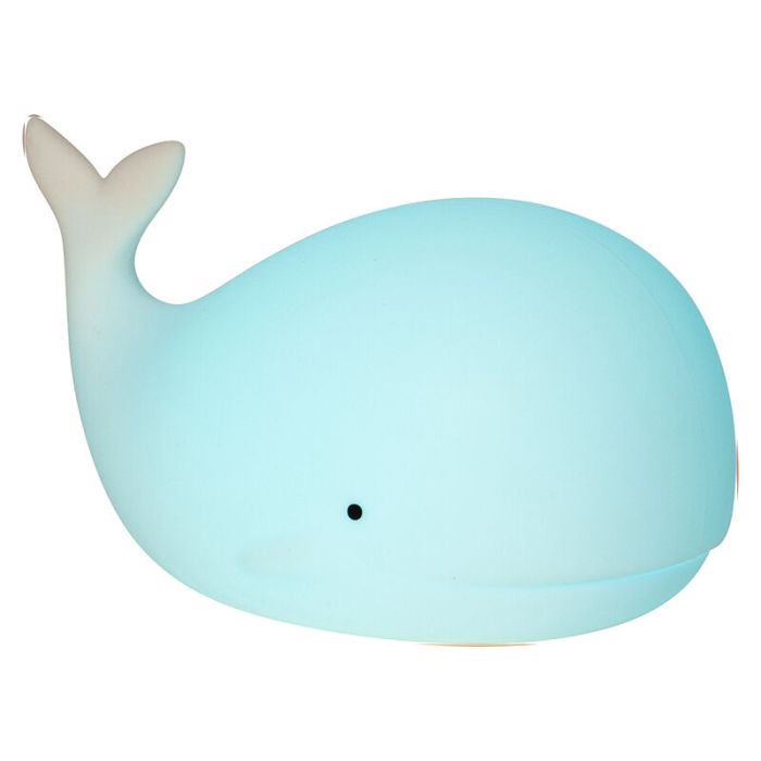 Veilleuse pour enfants blanche en plastique, Whale, 0,5W, RGBW LED