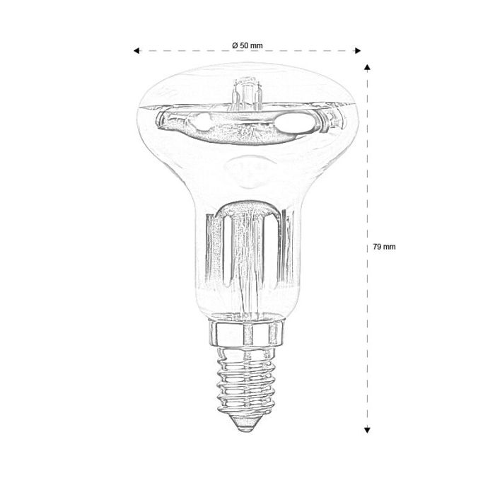 E14 Ampoule LED Ismail, 2,5w 2700K (Extra blanc chaud) IP44